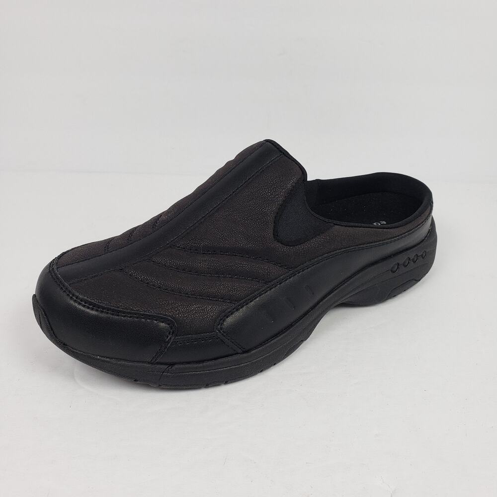 Easy Spirit Travel Time Womens Size 9 WW Black Slip On Mule Sneaker Shoes - Picture 2 of 14